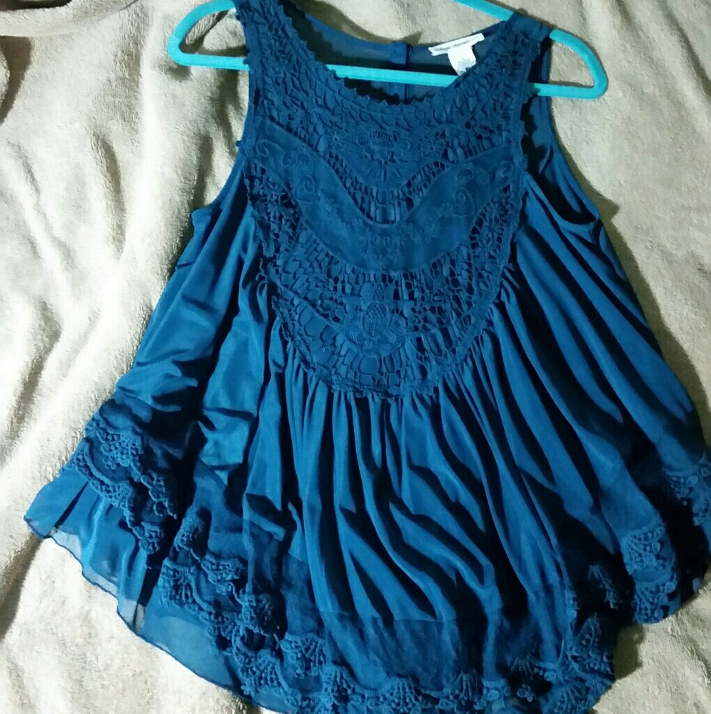 Indigo Thread Co lace tunic